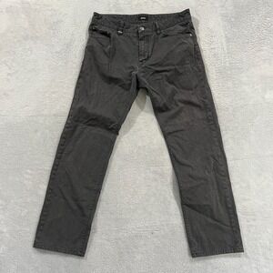 Hugo Boss Pants Mens 32x29  Maine Regular Fit Flat Front Straight Leg Check